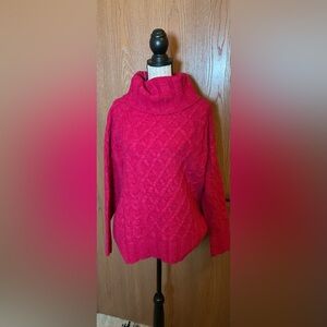 Oversized pink sweater